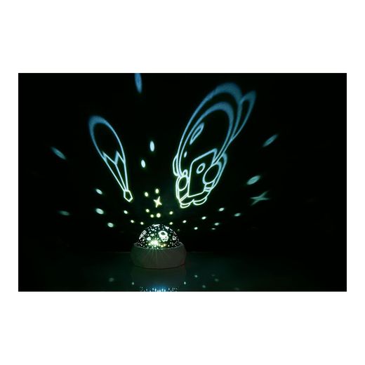 Luz Nocturna Decorativa Led Proyección Espacial 11,5 X 11,5 X 9 Cm