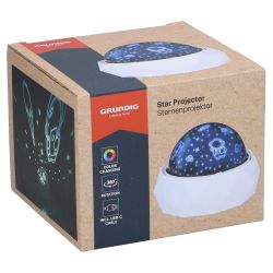 Luz Nocturna Decorativa Led Proyección Espacial 11,5 X 11,5 X 9 Cm