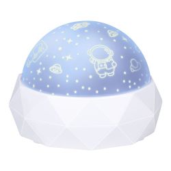 Luz Nocturna Decorativa Led Proyección Espacial 11,5 X 11,5 X 9 Cm