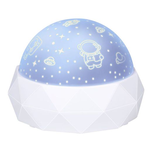 Luz Nocturna Decorativa Led Proyección Espacial 11,5 X 11,5 X 9 Cm