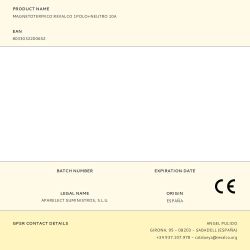 Magnetotermico Revalco 1Polo+Neutro 10A