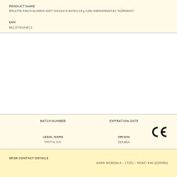 Maletín Pasta Blanda Soft Dough 8 Botes 59 G Con Herramientas "Números"
