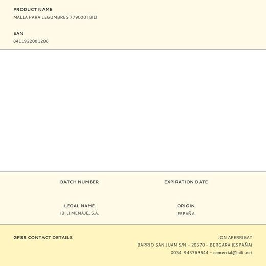 Malla Para Legumbres