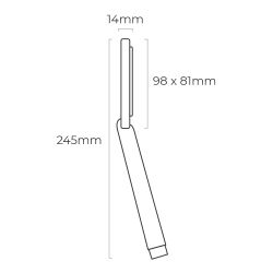 Mango De Ducha Anticalcareo 1 Funcion Color Cromo