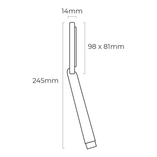 Mango De Ducha Anticalcareo 1 Funcion Color Cromo