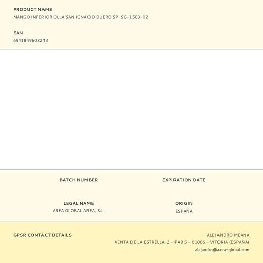 Mango Inferior Olla San Ignacio Duero Sp-Sg-1503-02