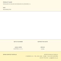 Manguera De Salida De Desagüe De Lavadora 2,0 M