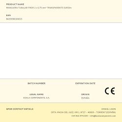 Manguera Tubular Fror 2 X 0,75 Mm² Transparente Euro/M