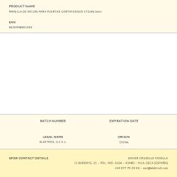 Manilla De Nylon Para Puertas Cortafuegos 172X46.5Mm