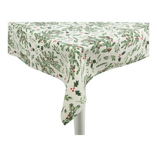 Mantel De Algodón Navidad Muérdago 140 X 180 Cm