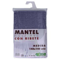 Mantel De Hule Ribeteado Cuadrado Modelos Variados 140 X 140 Cm