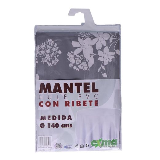 Mantel De Hule Ribeteado Redondo Modelos Variados Ø140 Cm