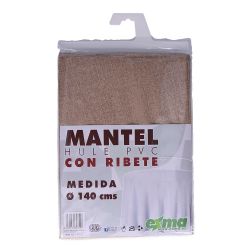 Mantel De Hule Ribeteado Redondo Modelos Variados Ø140 Cm