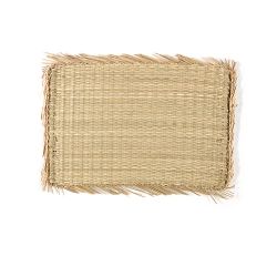 Mantel Individual, Alga Marina, Flecos, 47 X 32 Cm