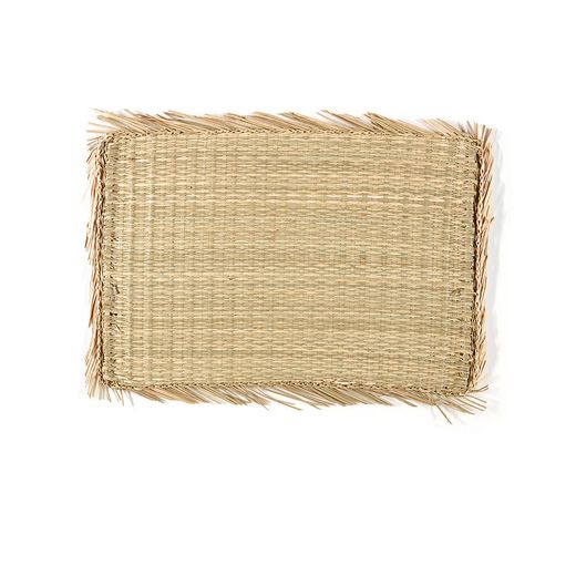 Mantel Individual, Alga Marina, Flecos, 47 X 32 Cm