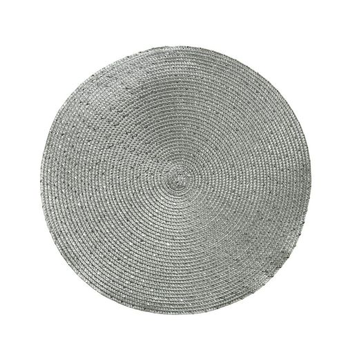 Mantel Individual Color Plata Redondo, Ø38 X 0,2 Cm
