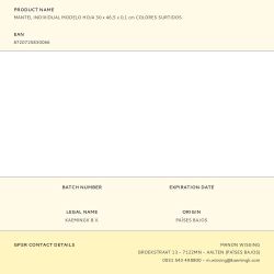 Mantel Individual Modelo Hoja 30 X 46,5 X 0,1 Cm Colores Surtidos