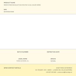 Manto Para Recolecta De Frutos 7X14M Color Verde