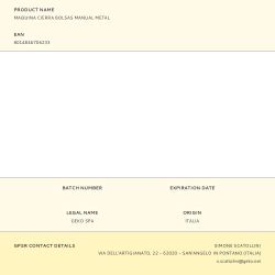 Maquina Cierra Bolsas Manual Metal