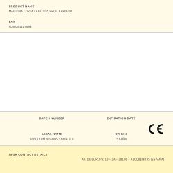 Maquina Corta Cabellos Profesional Barbero