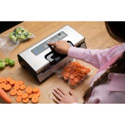 Máquina De Vacío 20 L/Min, Con 2 Rollos 28 X 600 Cm