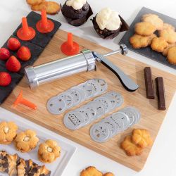 Máquina Para Hacer Galletas Y Manga Pastelera 2 En 1 Prekies