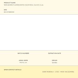 Marcadores Fluorescentes Color Rosa, Caja De 12 Uds