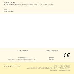 Marco Para 1 Elemento Blanco Serie Europa 83 X 81 X 10 Mm