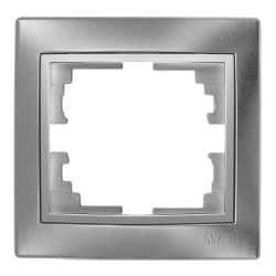 Marco Para 1 Elemento Plata 83X81X10Mm. Serie Europa Solera Erp71Au