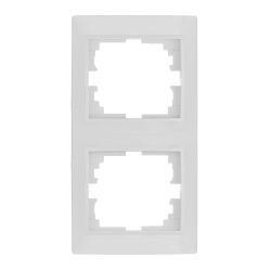 Marco Vertical Para 2 Elementos Blanco 81X154X10Mm Serie Europa Solera Erp62U