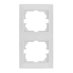 Marco Vertical Para 2 Elementos Blanco 81X154X10Mm Serie Europa Solera Erp62U