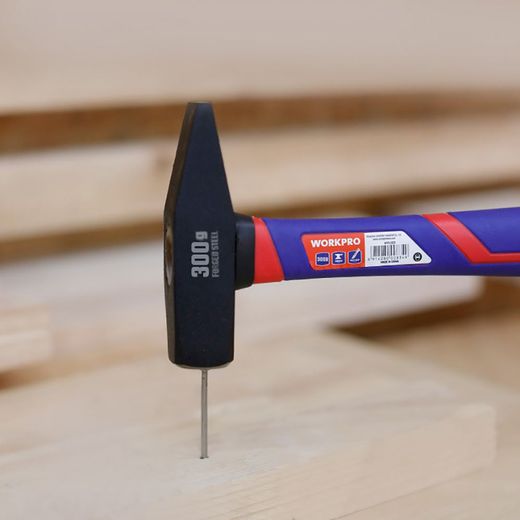 Martillo De Maquinista Con Mango De Fibra De Vidrio, 300 G