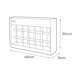 Mata Insectos Profesional Eléctrico, Cromo/Negro, 2 X 15W, 100 M², 48 X 9 X 30 Cm