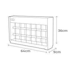 Mata Insectos Profesional Eléctrico, Cromo/Negro, 2 X 20W, 150 M², 63,5 X 9 X 36 Cm