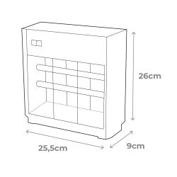 Mata Insectos Profesional Eléctrico, Cromo/Negro, 2 X 6W, 30 M², 25,5 X 9 X 26 Cm