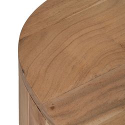 Mesa Centro Natural Madera De Acacia 120 X 50 X 40 Cm