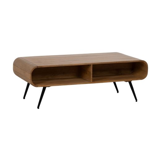 Mesa Centro Natural Madera De Mango 120 X 60 X 40 Cm