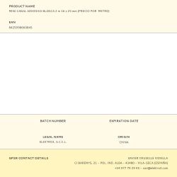 Mini Canal Adhesiva Blanca 2 M 16 X 25 Mm (Precio Por  Metro)