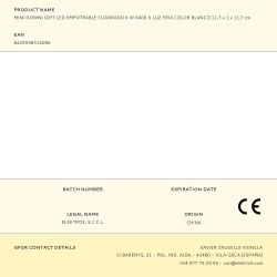 Mini Downlight Led Empotrable Cuadrado 6 W 6400 K Luz Fria Color Blanco 11,7 X 1 X 11,7 Cm