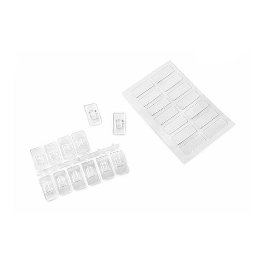 Mini Ganchos Colgadores Adhesivos 3733-8-001 (Blister 12 Unid.) Inofix