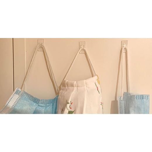 Mini Ganchos Colgadores Adhesivos 3733-8-001 (Blister 12 Unid.) Inofix