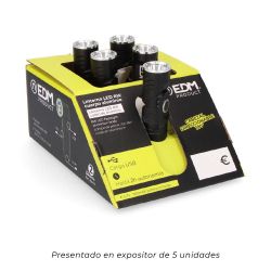 Mini Linterna Led Nano Vortex, Direccionable, Aluminio, Recargable,  8W 450 Lm