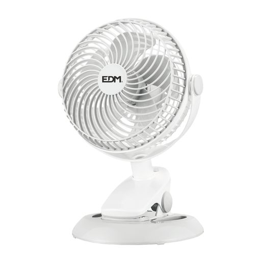 Mini Ventilador Recargable Con Pinza Y Base, 3 W, Ø 17 X 18 X 28 Cm