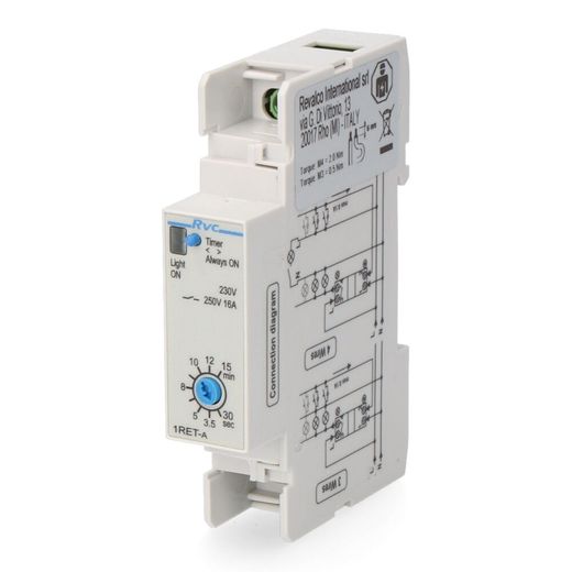 Minutero De Escalera 1 Din Sin Prealarma Sassin