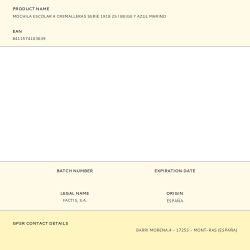 Mochila Escolar 4 Cremalleras Serie 1918 25 L Beige Y Azul Marino