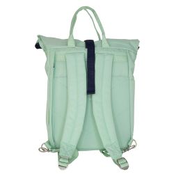 Mochila Urbana Con Cierre Superior Enrollable 10 L. Serie 1918, Verde