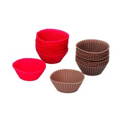 Molde Para Mini Magdalenas De Silicona, Colores Surtidos, Ø6,5 Cm, 6 Uds