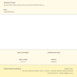 Molde Para Tarta Charlotte De Silicona Ø22 Cm