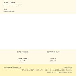 Molde Rectangular 25 Cm