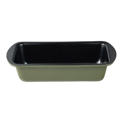 Molde Rectangular De Acero Al Carbono, Para Horno, Experto, Verde Oliva, 25.5 X 13,3 X 5,7 Cm